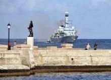 Fragata de la Marina Real de Reino Unido visita La Habana