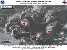 ¿Para dónde se mueven Florence, Helen e Isaac? (+Mapas)